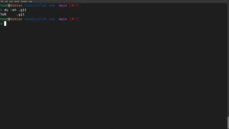 Repo size before cleanup — 76MB
