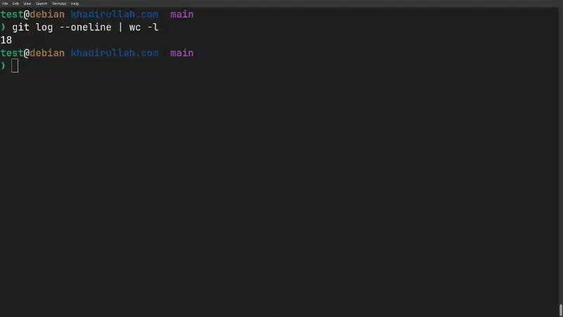 Commit count is still 18 — no commits were lost