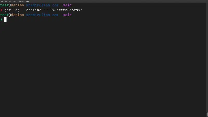 git log shows no commits touching ScreenShots — as if they never existed